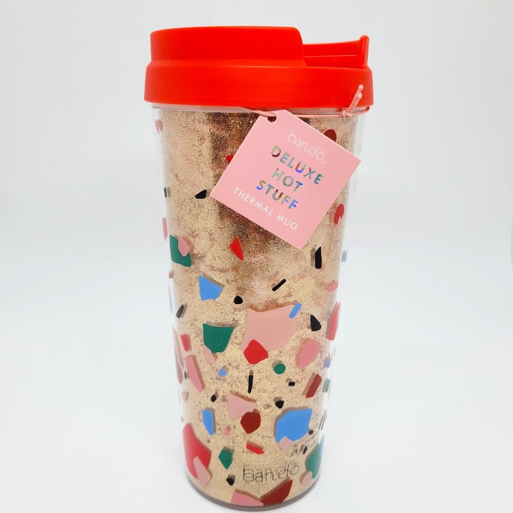 ban.do Deluxe Hot Stuff Confetti Glitter Thermal Mug